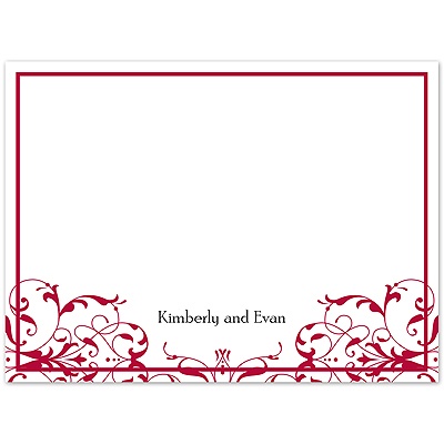Opulent Band - Apple - Thank You Card and Envelope