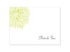 Burst of Color - Key Lime -Thank You Card and Envelope