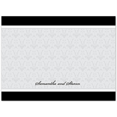 Forever Color - Black - Thank You Card and Envelope