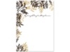 Flowing Leaves - Chocolate - Thank You Card and Envelope