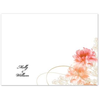 Beloved - Tangerine - Thank You Card and Envelope