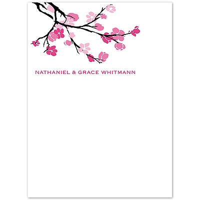 Budding Beauty - Thank You Card and Envelope