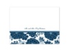 Floral Patterned - Peacock - Thank You Card and Envelope