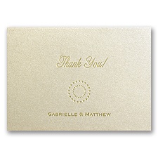 Shining Pearls - Champagne Shimmer - Thank You Card and Envelope