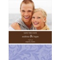 Orchid Damask - Photo Save the Date Card