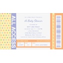 VIP Pass - Baby Shower Invitation
