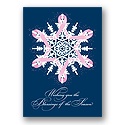 Pink Ribbon Snowflake