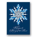 Blue Ribbon Snowflake