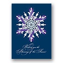 Purple Ribbon Snowflake