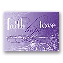 Faith, Hope, Love - Purple