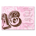 Rockin' Pink - Sweet 16 Party Invitation