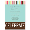 Bright Stripes - Party Invitation
