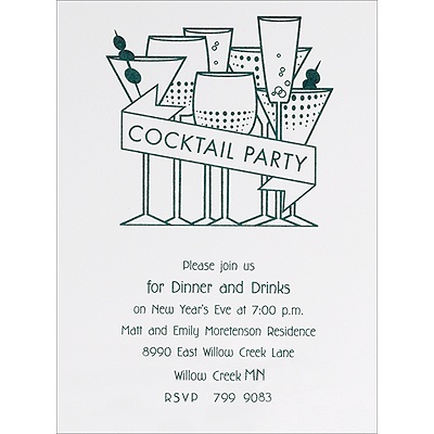 Wedding Invite Wording Cocktail Hour