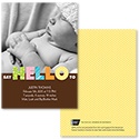Say Hello - Photo Birth Announcement