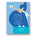 Baby Belly - Blue Baby Shower Invitation