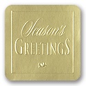 Gold Season's Greetings Seal