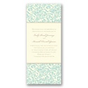 Vintage Damask Invitation - Aqua