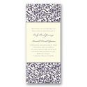 Vintage Damask Invitation - Raisin