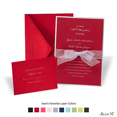 Merlot Layered Invitation