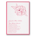 White Shimmer Layered Invitation