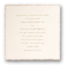 Antique Pearl Wedding Invitation