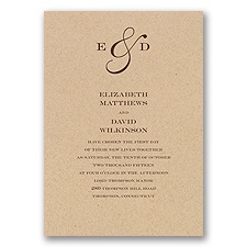 Kraft Paper Wedding Invitation Card