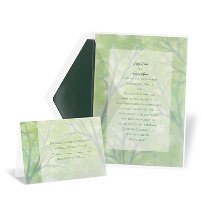 Misty Forest Wedding Invitation