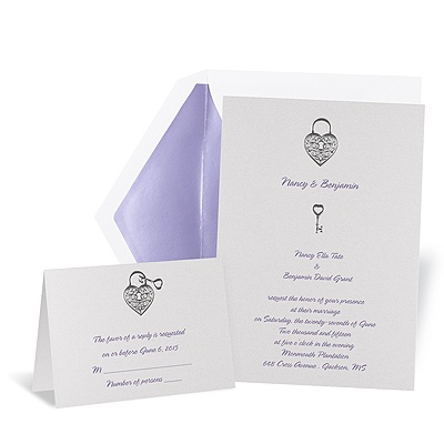 Unlocking Love Wedding Invitation