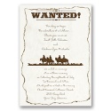 Wanted Wedding Invitation