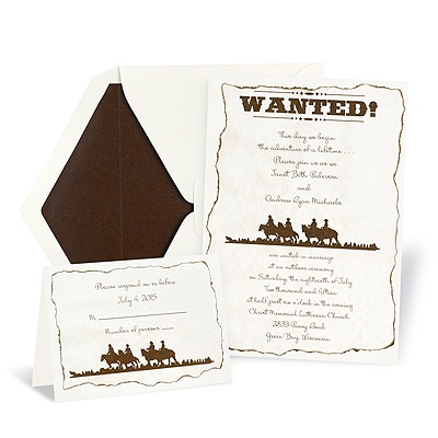 Wanted Wedding Invitation