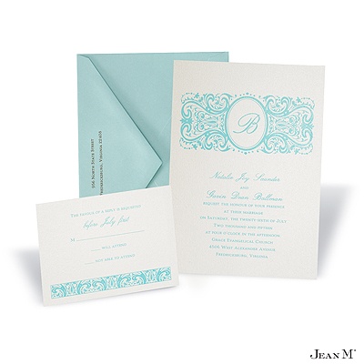 Ecru Shimmer Invitation Card