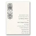Chandelier Monogram Wedding Invitation
