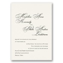 Ecru Invitation Card