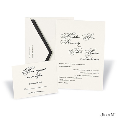 Ecru Invitation Card