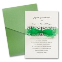 Ecru Invitation Card with Pocket