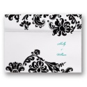 Damask Edges Wedding Invitation