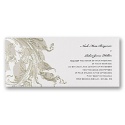 Golden Leaves Wedding Invitation