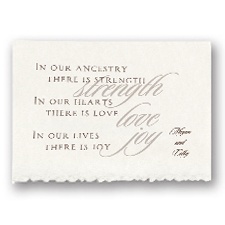 Proud Heritage Wedding Invitation