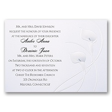 Lovely Lilies Wedding Invitation