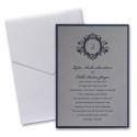 Pewter Layered Invitation with Pocket