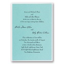 Aqua Shimmer Layered Invitation