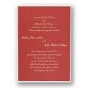 Red Shimmer Layered Invitation