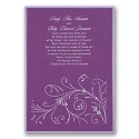 Purple Shimmer Layered Invitation