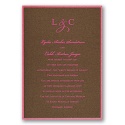 Mocha Shimmer Layered Invitation