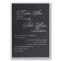 Black Shimmer Layered Invitation