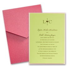 Margarita Layered Wedding Invitation with Pocket