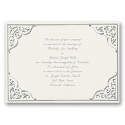 Silver Opulence Wedding Invitation