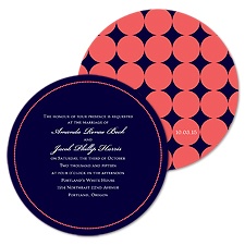 All Dotted Wedding Invitation