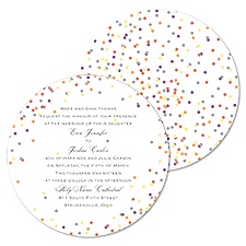 Dotting Around Wedding Invitation