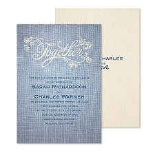 Denim Together Wedding Invitation